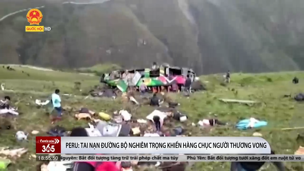 Peru: tai nạn đường bộ nghiêm trọng khiến hàng chục người thương vong