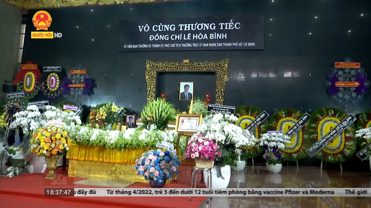 Thành phố Hồ Chí Minh tổ chức lễ an táng Phó Chủ tịch Thường trực UBND Thành phố Lê Hoà Bình