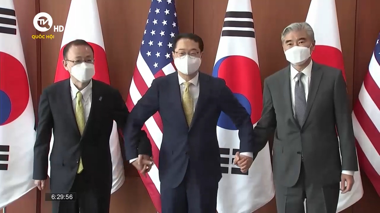Cụm tin Quốc tế 04/06: Mỹ, Hàn Quốc, Nhật Bản muốn hỗ trợ Triều Tiên chống dịch