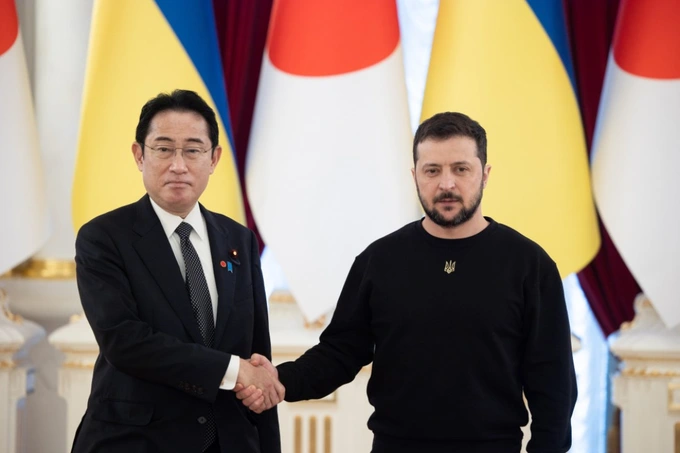 Thủ tướng Nhật công bố gói viện trợ 500 triệu USD trong chuyến thăm Ukraine