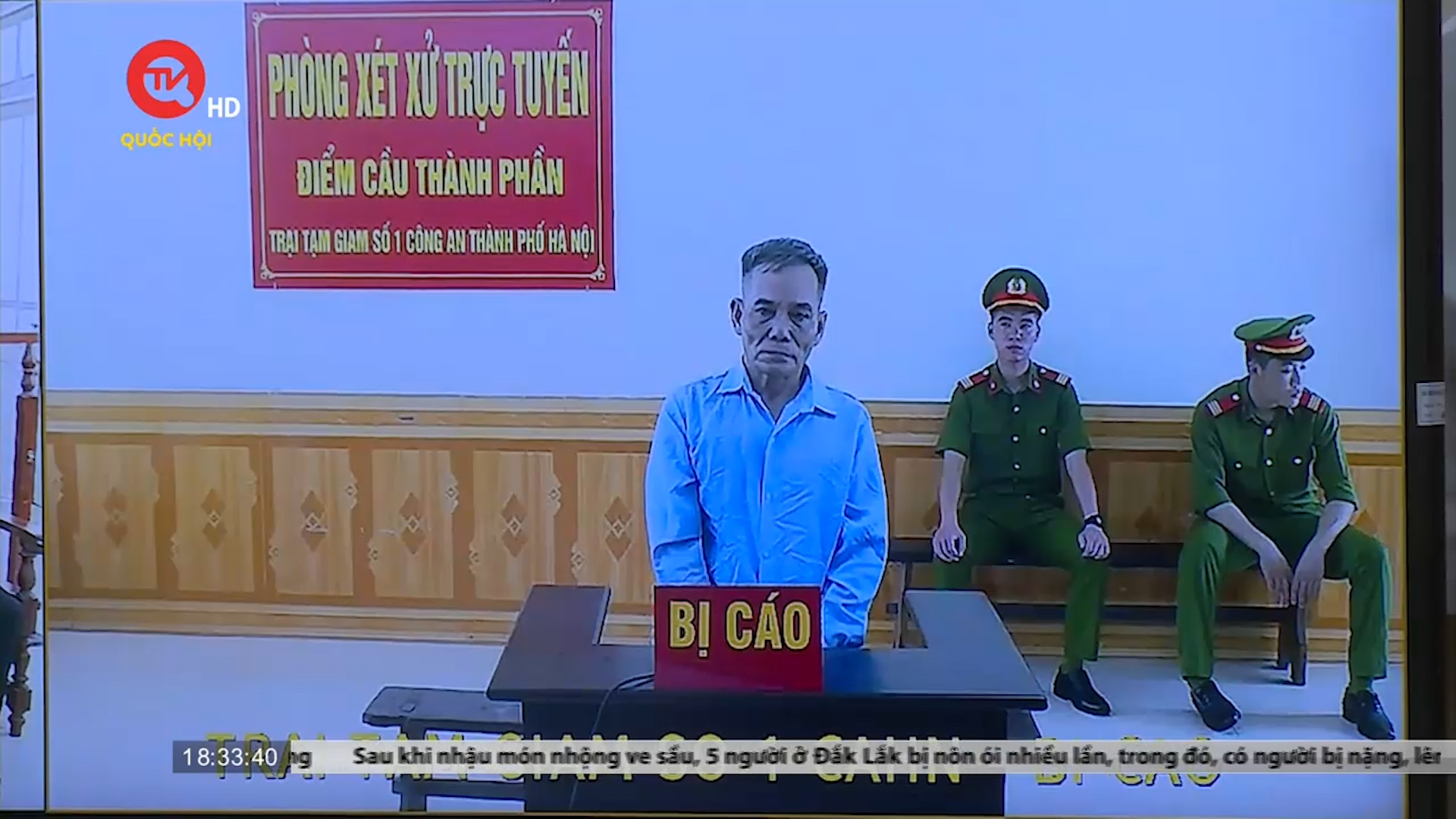 Toàn cảnh phiên tòa xét xử trực tuyến đầu tiên tại Hà Nội