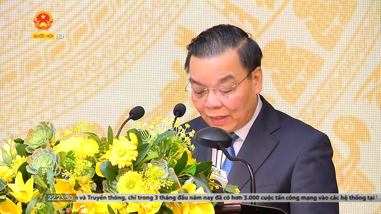 Chủ tịch Hà Nội Chu Ngọc Anh công bố quy hoạch phân khu đô thị sông Hồng và sông Đuống