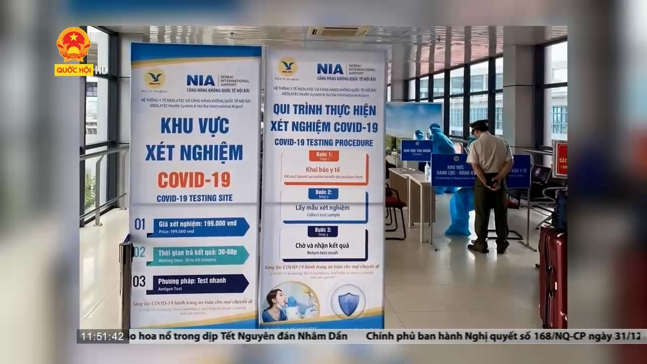 Cục Hàng không Việt Nam: Tạo thuận lợi khi test nhanh COVID-19 cho khách quốc tế