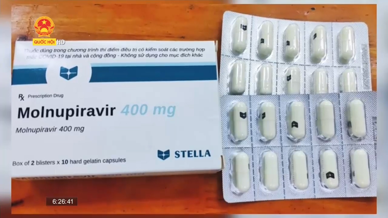 Xử lý nghiêm việc buôn bán thuốc trị Covid-19 Molnupiravir trôi nổi