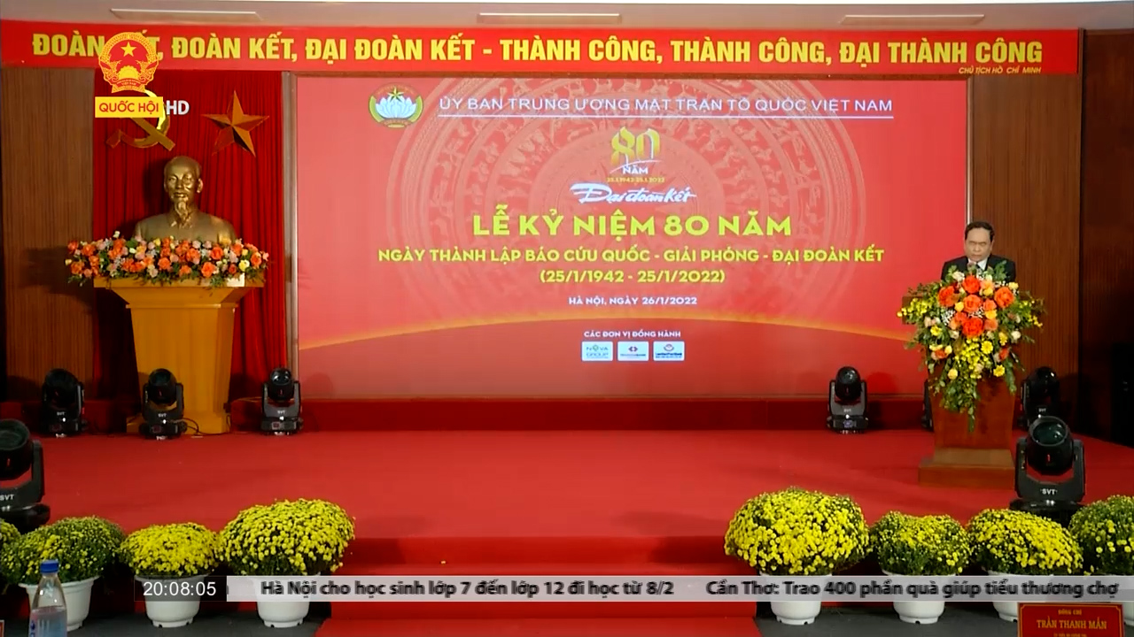 Phó Chủ tịch Thường trực Quốc hội Trần Thanh Mẫn dự kỷ niệm 80 năm thành lập Báo Đại đoàn kết