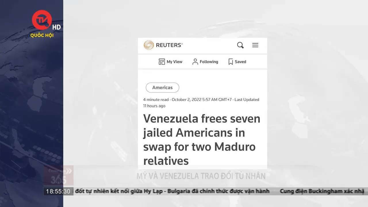 Cháu của đệ nhất phu nhân Venezuela vừa được Mỹ trả về nước trong 1 cuộc trao đổi tù nhân