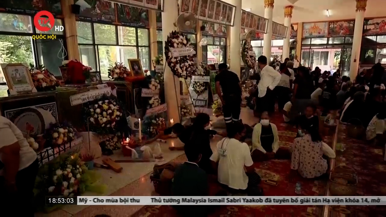 Thái Lan tổ chức tang lễ và hỏa táng cho các nạn nhân trong vụ xả súng nhà trẻ