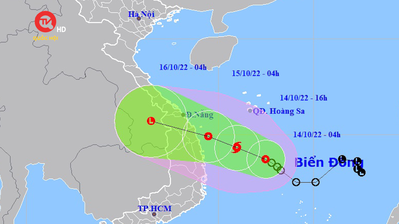 Tin bão khẩn: Bão số 5 hướng vào Đà Nẵng – Quảng Ngãi