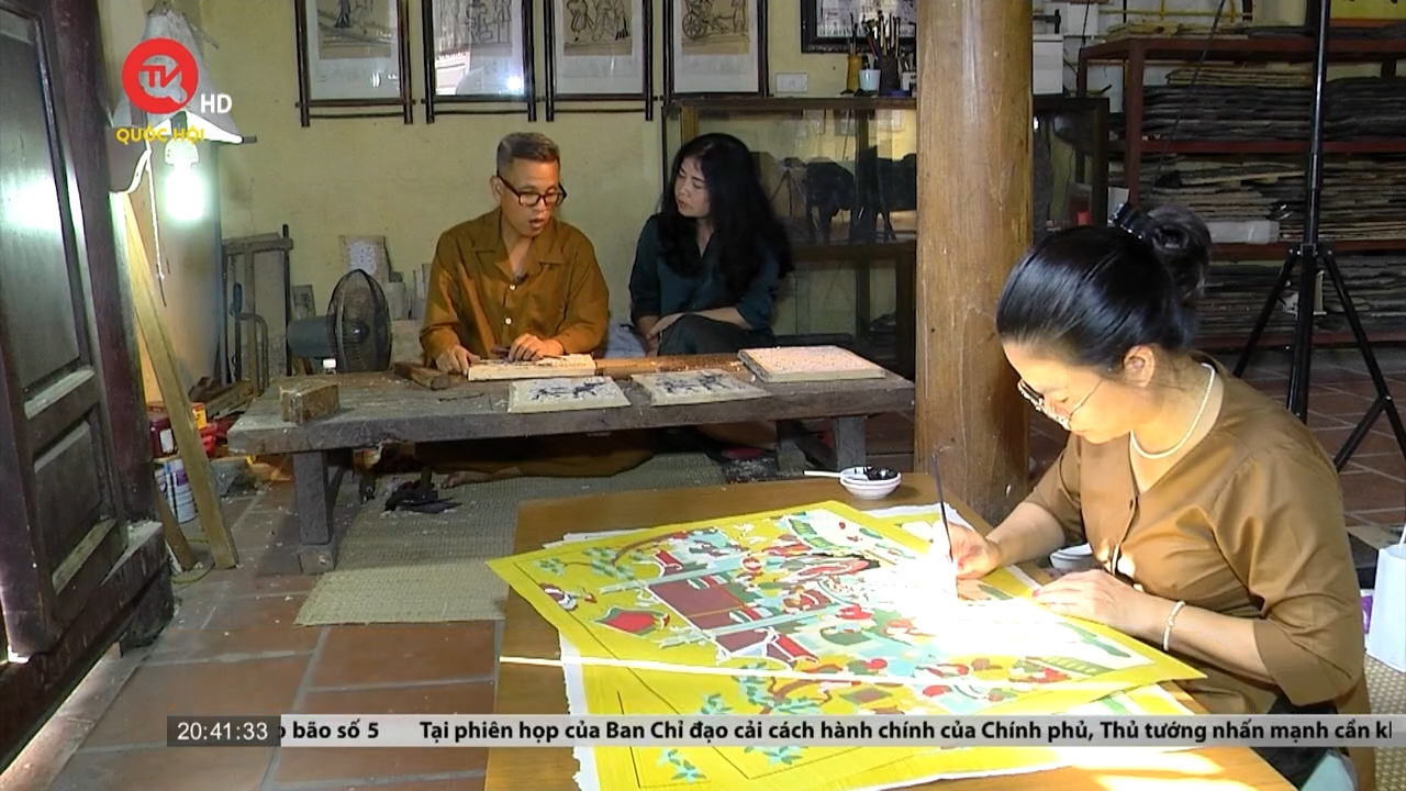 Nghệ nhân Nguyễn Đăng Tâm với trăn trở gìn giữ làng tranh Đông Hồ