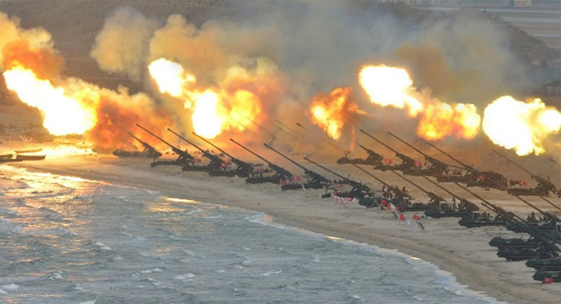 Triều Tiên tuyên bố lý do bắn khoảng 250 quả đạn pháo ra vùng biển biên giới đêm 18/10