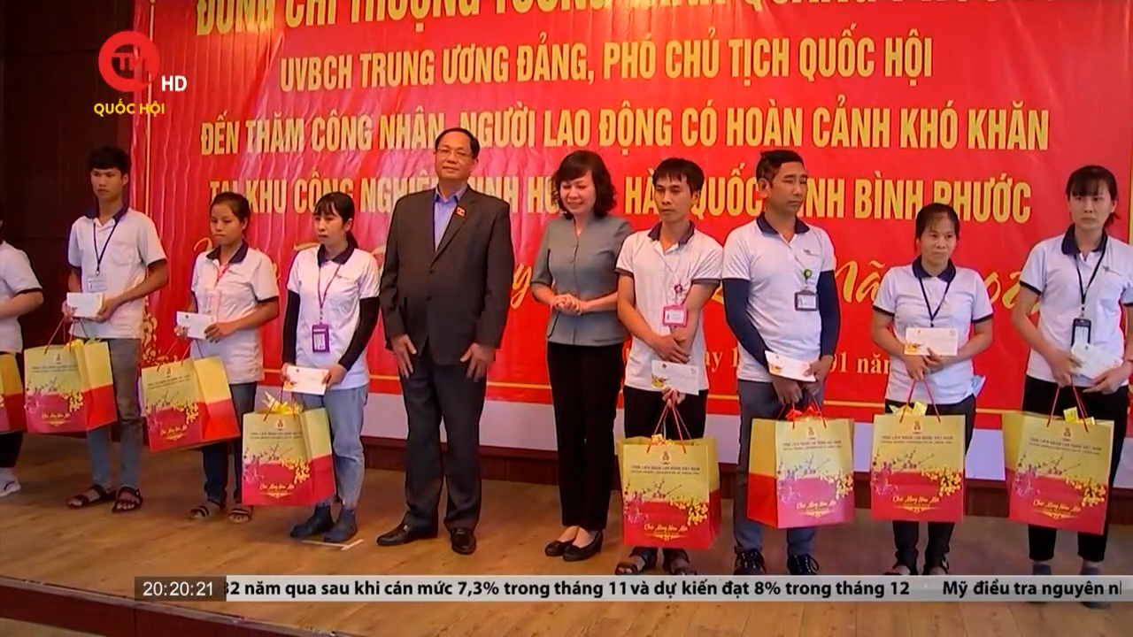 Phó Chủ tịch Quốc hội, Thượng tướng Trần Quang Phương thăm, chúc Tết tại tỉnh Bình Phước