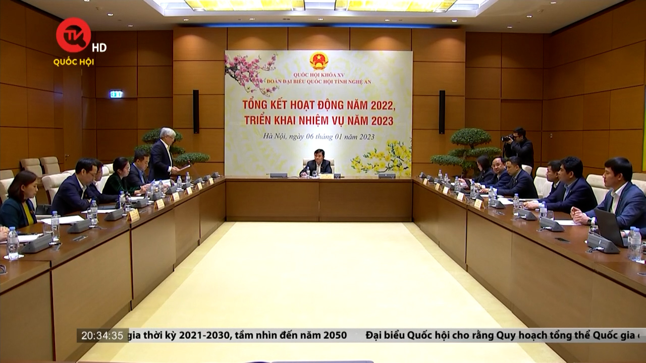 Đoàn ĐBQH tỉnh Nghệ An tổng kết hoạt động năm 2022, triển khai nhiệm vụ năm 2023