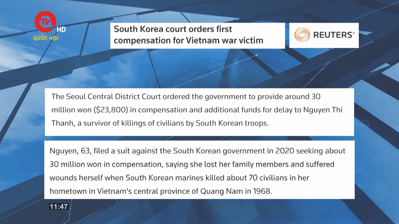 Việt Nam điểm báo: Tòa án Hàn Quốc ra phán quyết yêu cầu bồi thường liên quan chiến tranh Việt Nam
