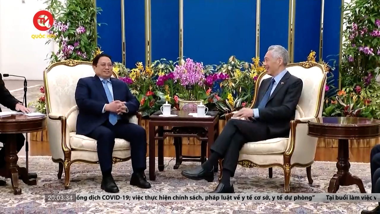 Thủ tướng Phạm Minh Chính trao đổi với lãnh đạo cấp cao Singapore: Tạo xung lực mạnh mẽ cho quan hệ 2 nước