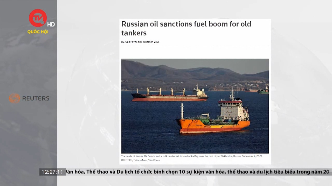 Thị trường tàu chở dầu sôi động khi dầu Nga bị áp giá trần