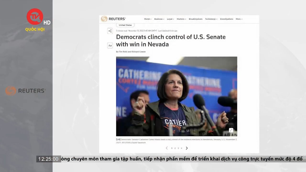 Mỹ: Đảng Dân chủ chiếm đa số tại Thượng viện