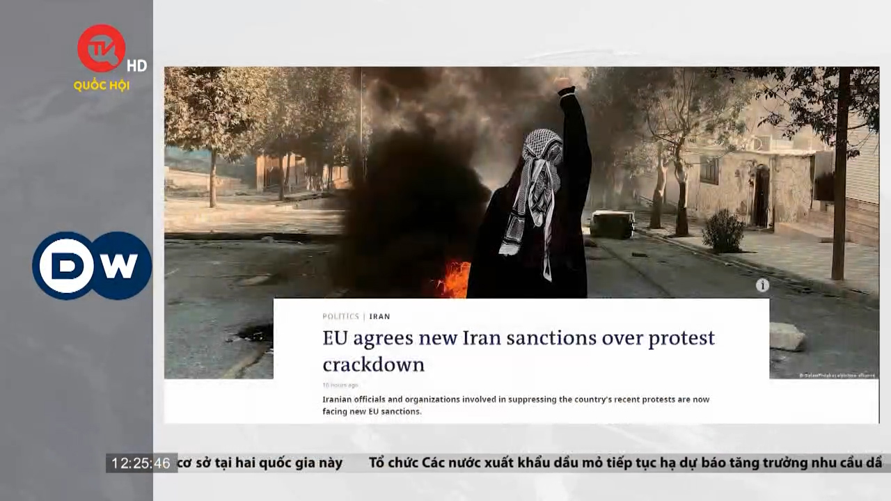 EU mở rộng trừng phạt với Iran