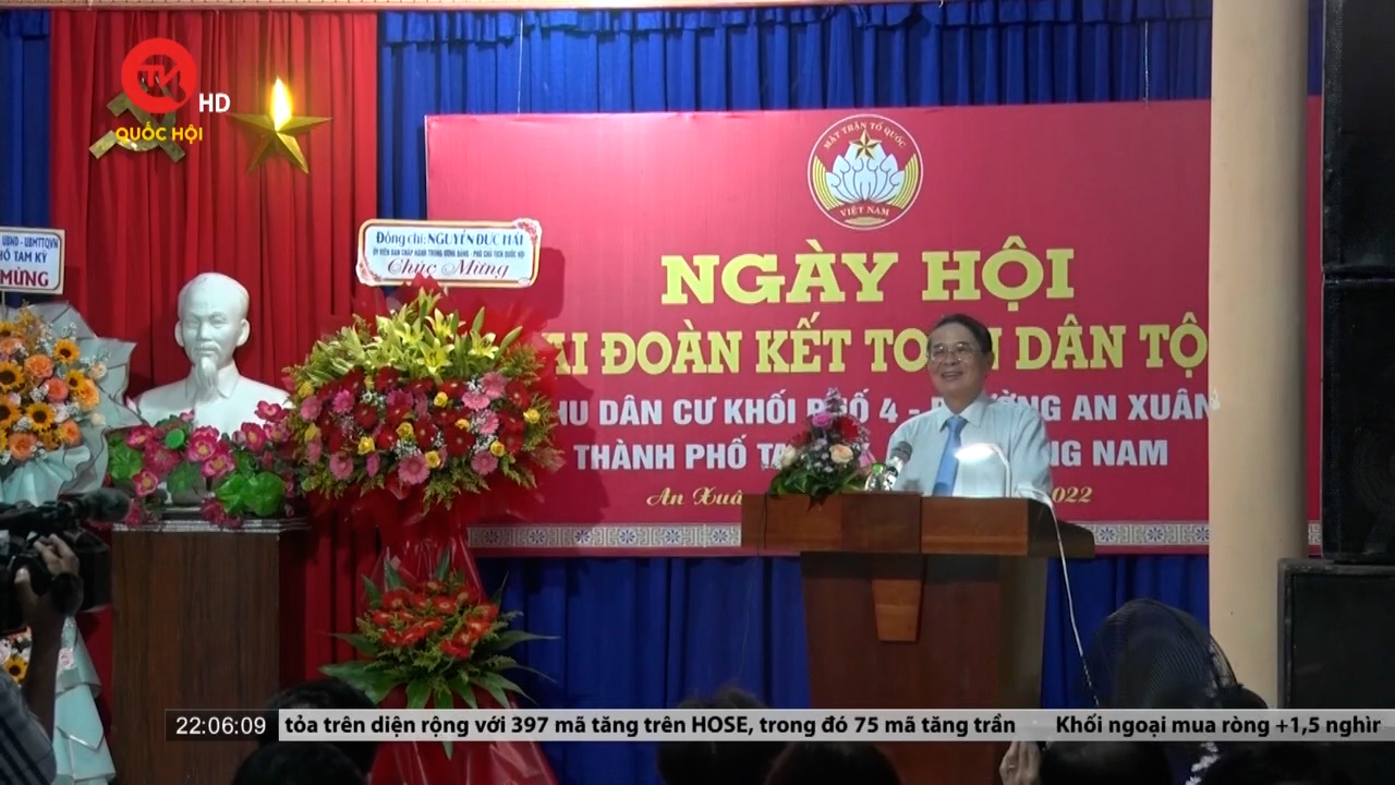 Phó Chủ tịch Quốc hội Nguyễn Đức Hải dự ngày hội đại đoàn kết tại Quảng Nam