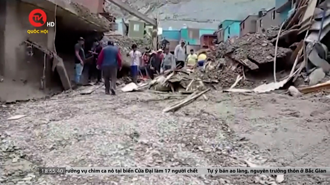 Peru: Lở đất khiến 15 người thiệt mạng