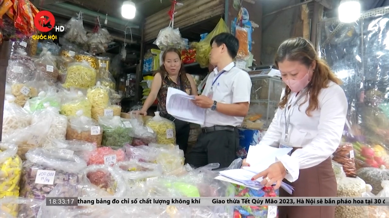 TP HCM: Kiểm tra an toàn thực phẩm chợ dân sinh dịp cận Tết
