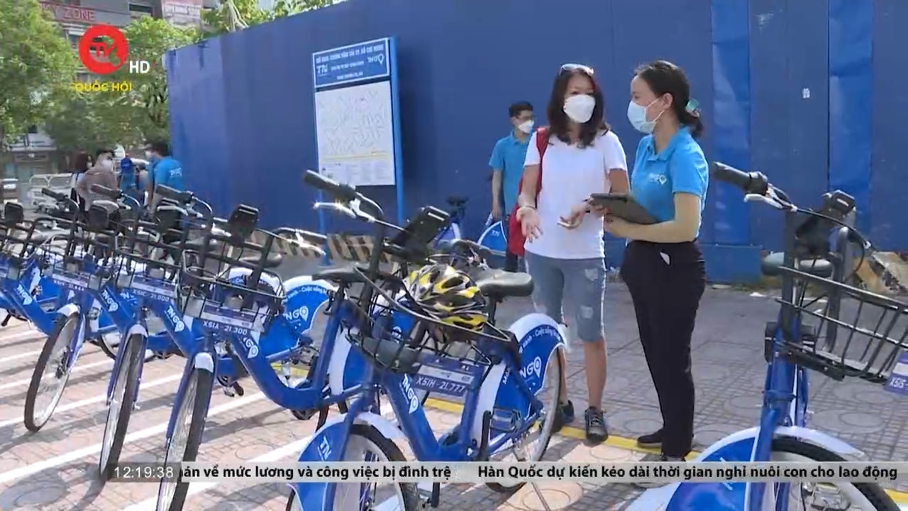 Hà Nội thử nghiệm xe đạp công cộng dịp Tết Quý Mão