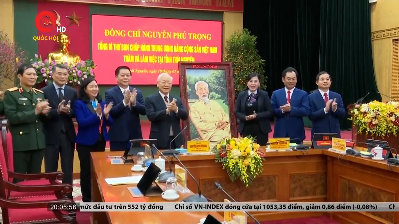 Tổng Bí thư Nguyễn Phú Trọng thăm và làm việc tại tỉnh Thái Nguyên