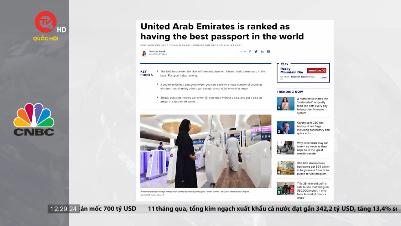 UAE sở hữu tấm hộ chiếu quyền lực nhất thế giới
