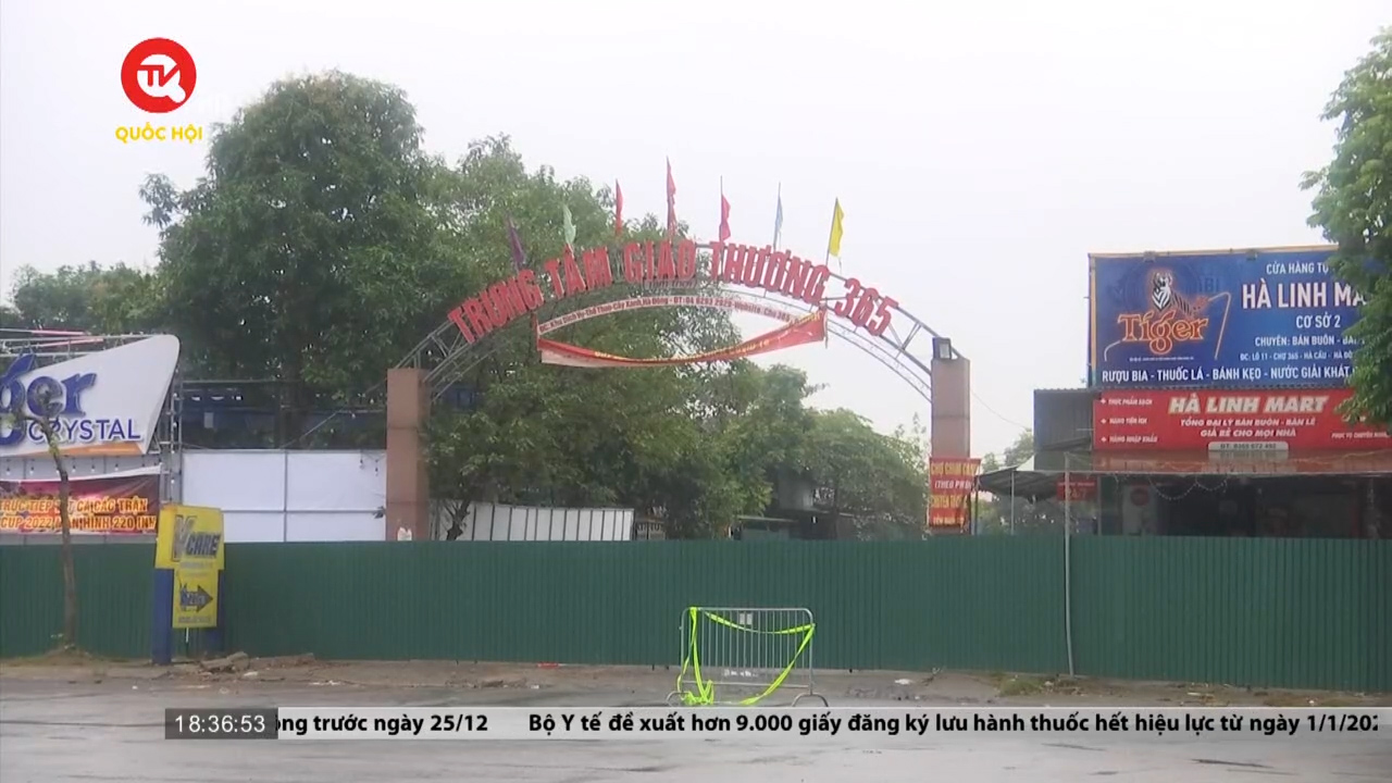 Hà Nội: Chấm dứt tất cả hoạt động kinh doanh tại Công viên cây xanh quận Hà Đông