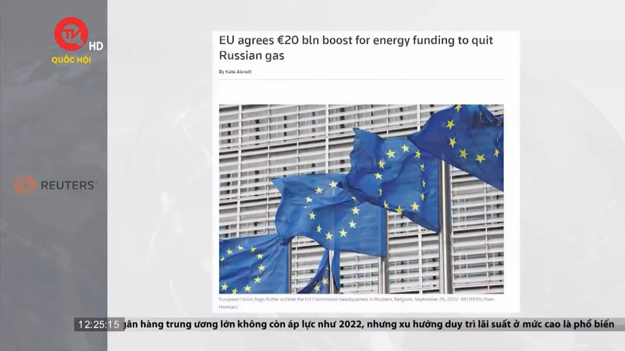 EU nỗ lực giảm phụ thuộc khí đốt vào Nga