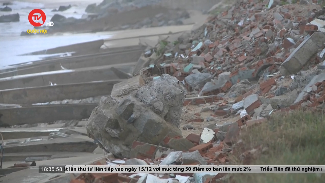 Bình Định: Xót xa kè biển 80 tỷ tan hoang sau 4 năm sử dụng
