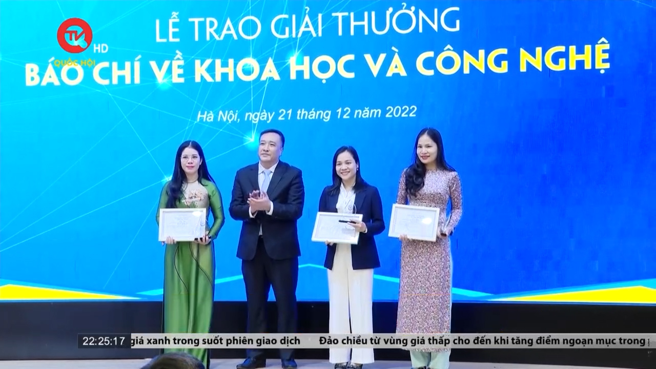 Truyền hình Quốc hội Việt Nam đoạt giải B giải thưởng Báo chí về khoa học công nghệ năm 2021