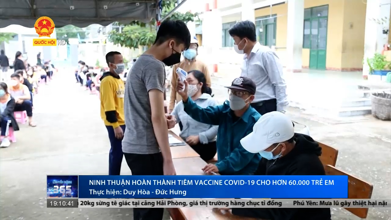 Ninh Thuận hoàn thành tiêm vaccine Covid-19 cho hơn 60.000 trẻ