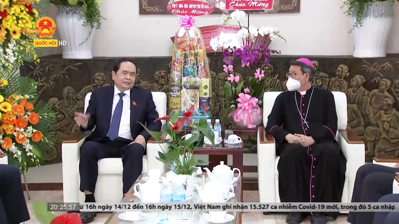 Phó Chủ tịch Thường trực Quốc hội chúc mừng giáng sinh 2021 tại Tiền Giang