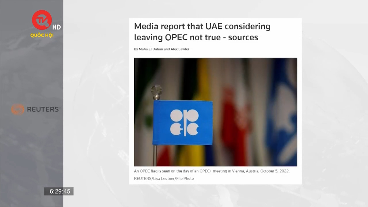 UAE cân nhắc khả năng rời OPEC