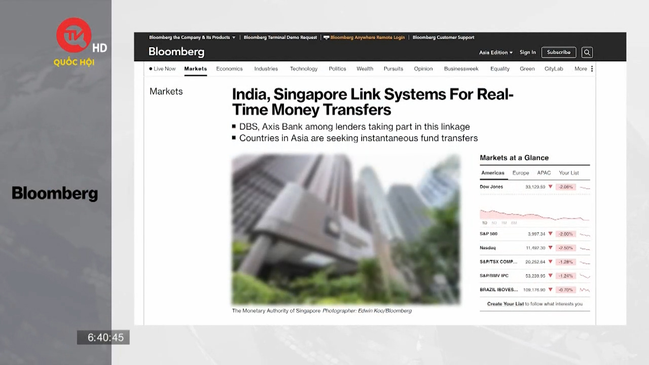 Dịch vụ thanh toán xuyên biên giới giá rẻ giữa Singapore và Ấn Độ