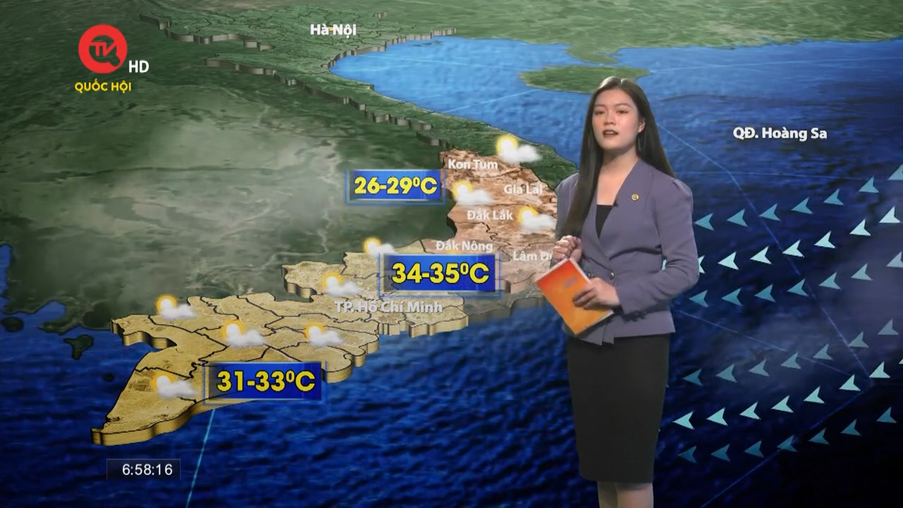 Dự báo thời tiết: Bắc Bộ trời rét vào sáng sớm, Nam Bộ nắng nóng cục bộ