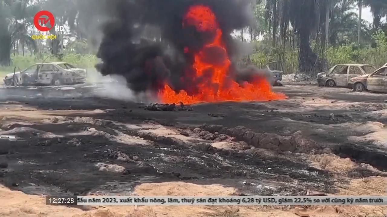 Nổ đường ống dẫn dầu tại Nigeria, 12 người thiệt mạng