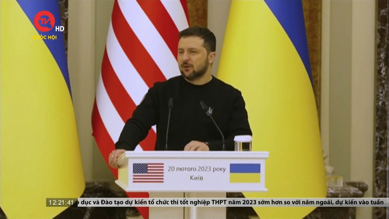 Tổng thống Mỹ kết thúc chuyến thăm tới Ukraine