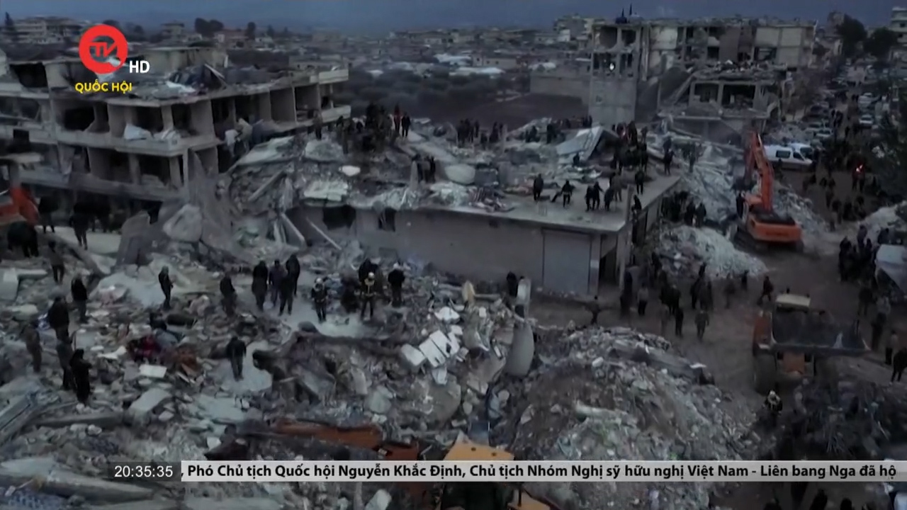 Gần 44.000 người thiệt mạng trong trận động đất Thổ Nhĩ Kỳ và Syria