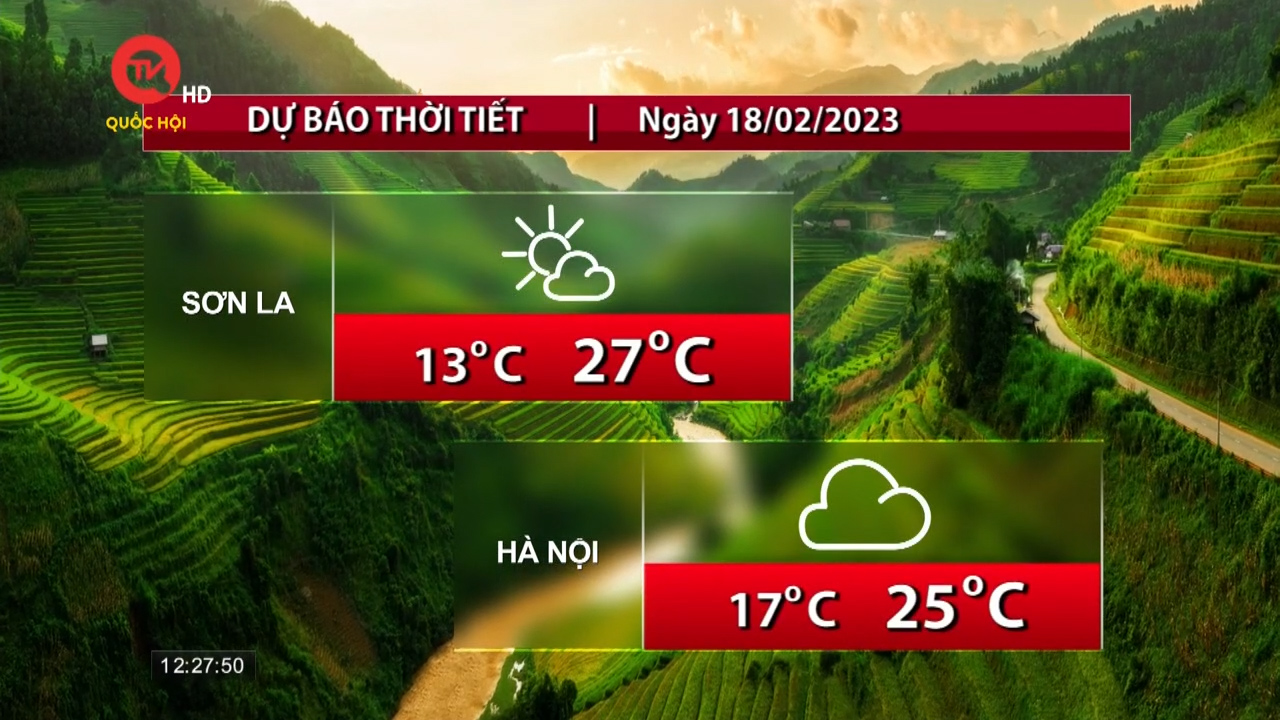 Thời tiết trưa 18/2: Nam Bộ giảm nhiệt nhẹ, Bắc Bộ tăng mưa