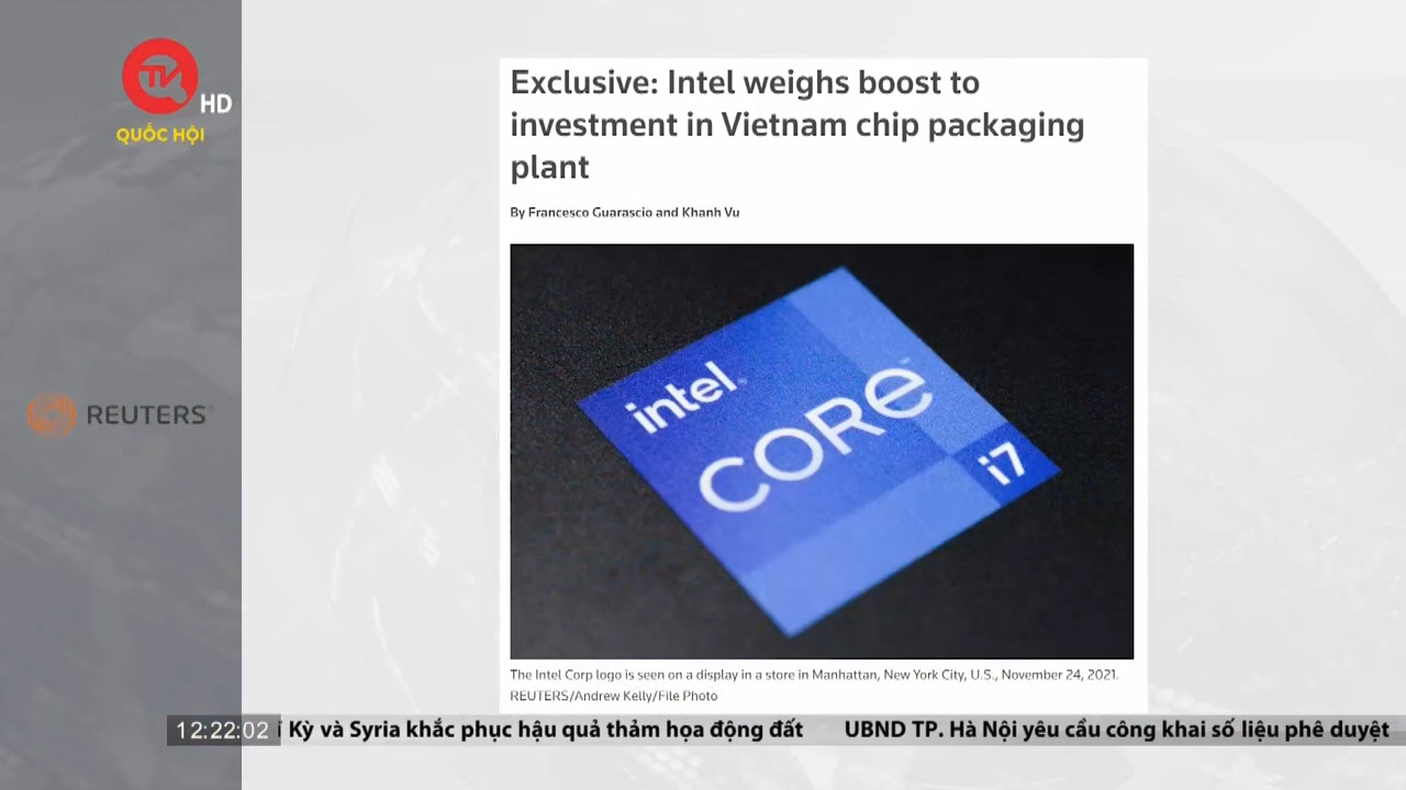 Intel cân nhắc đẩy mạnh đầu tư tại Việt Nam