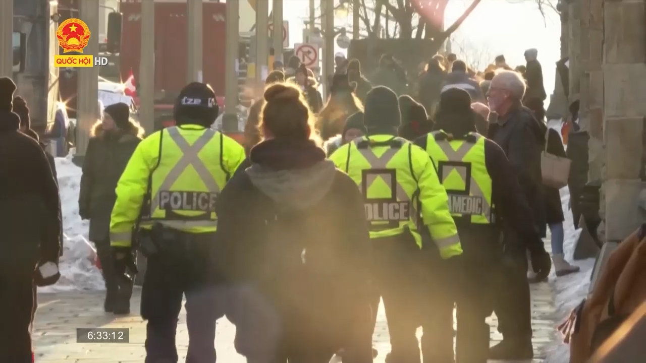 22 người bị bắt trong vụ biểu tình tại Thủ đô Ottawa