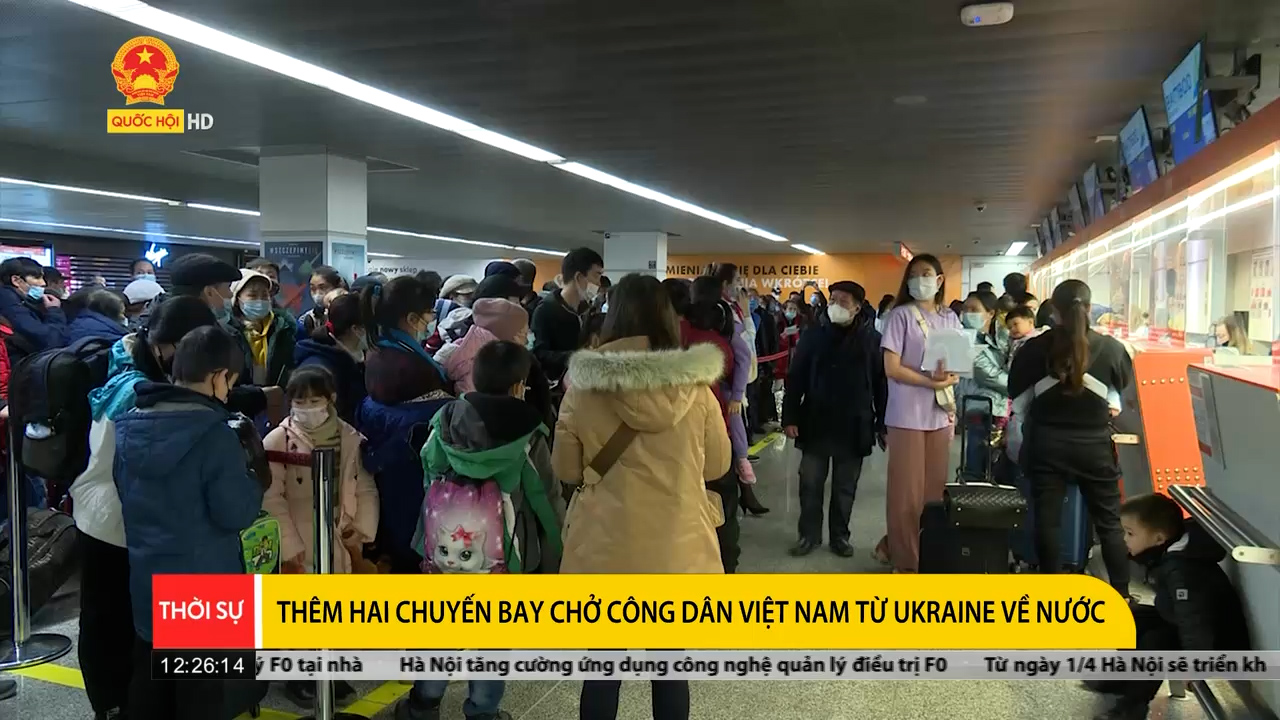Thêm hai chuyến bay chở công dân Việt Nam từ Ukraine về nước