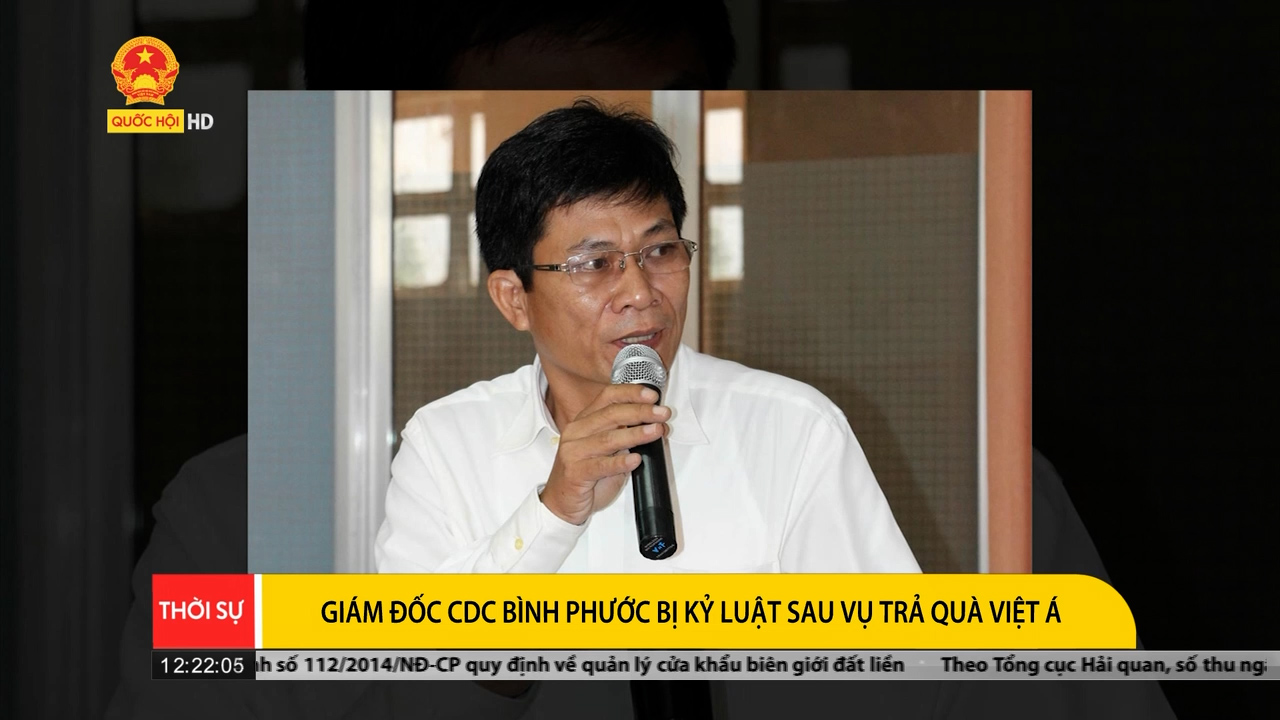 Giám đốc CDC Bình Phước bị kỷ luật sau vụ trả quà Việt Á
