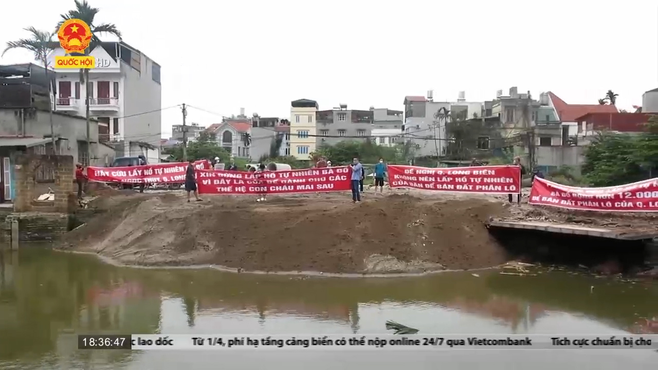 Vụ lấp hồ để đấu giá đất: Người dân kiến nghị mãi, UBND quận Long Biên cũng chịu đối thoại