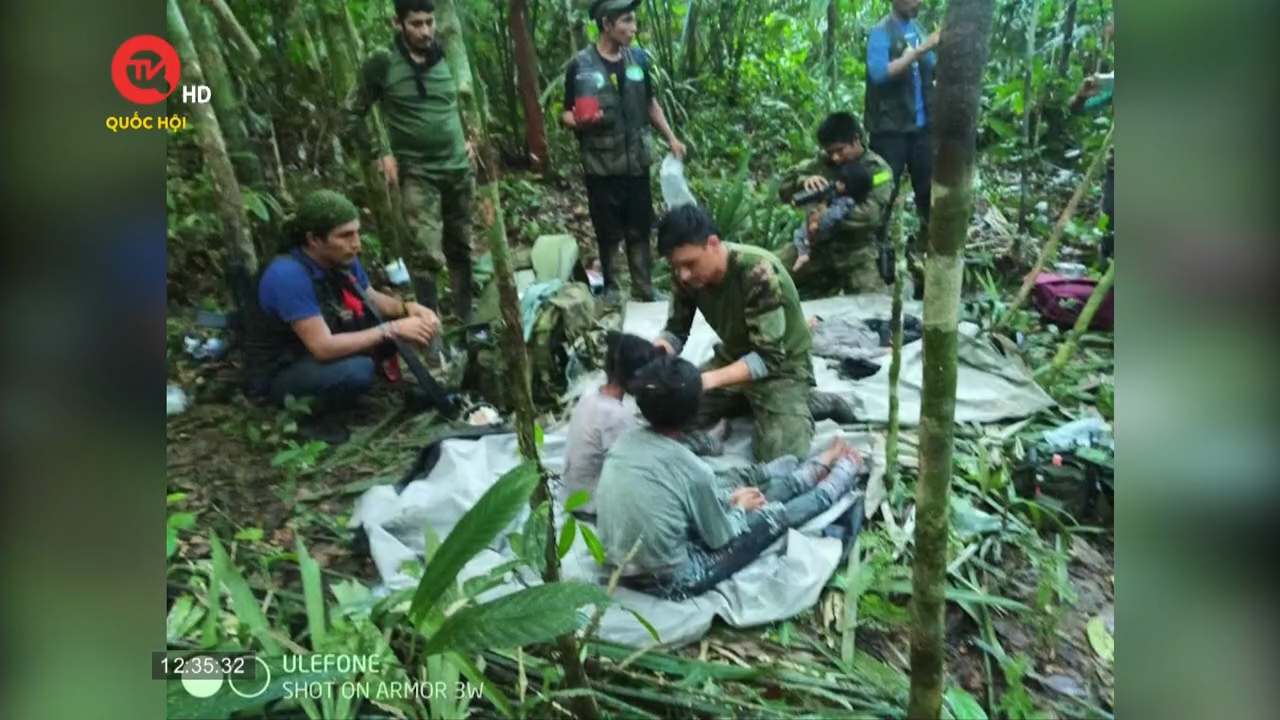 4 trẻ em sống sót sau hơn 1 tháng lạc trong rừng Amazon ở Colombia