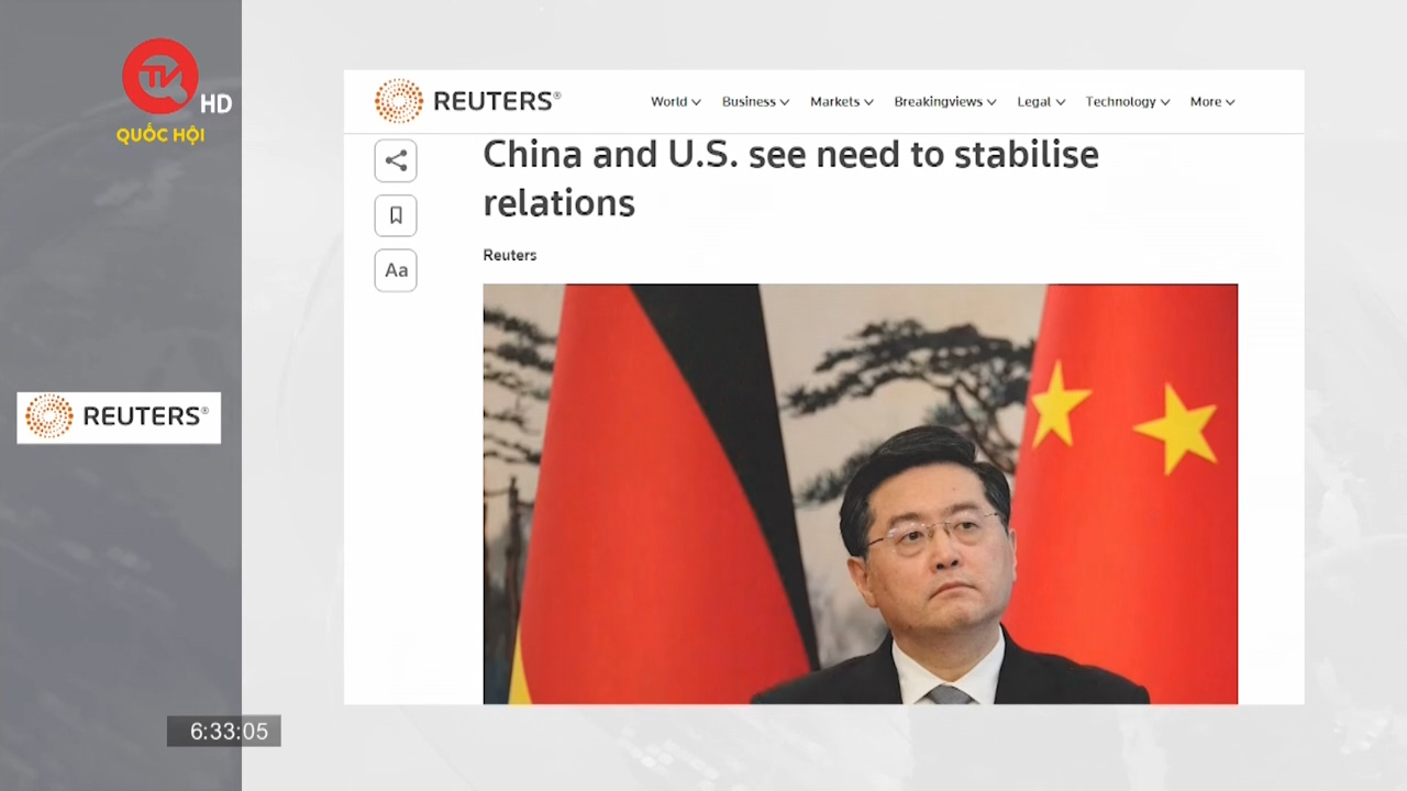 Trung Quốc và Mỹ khẳng định nhu cầu ổn định quan hệ