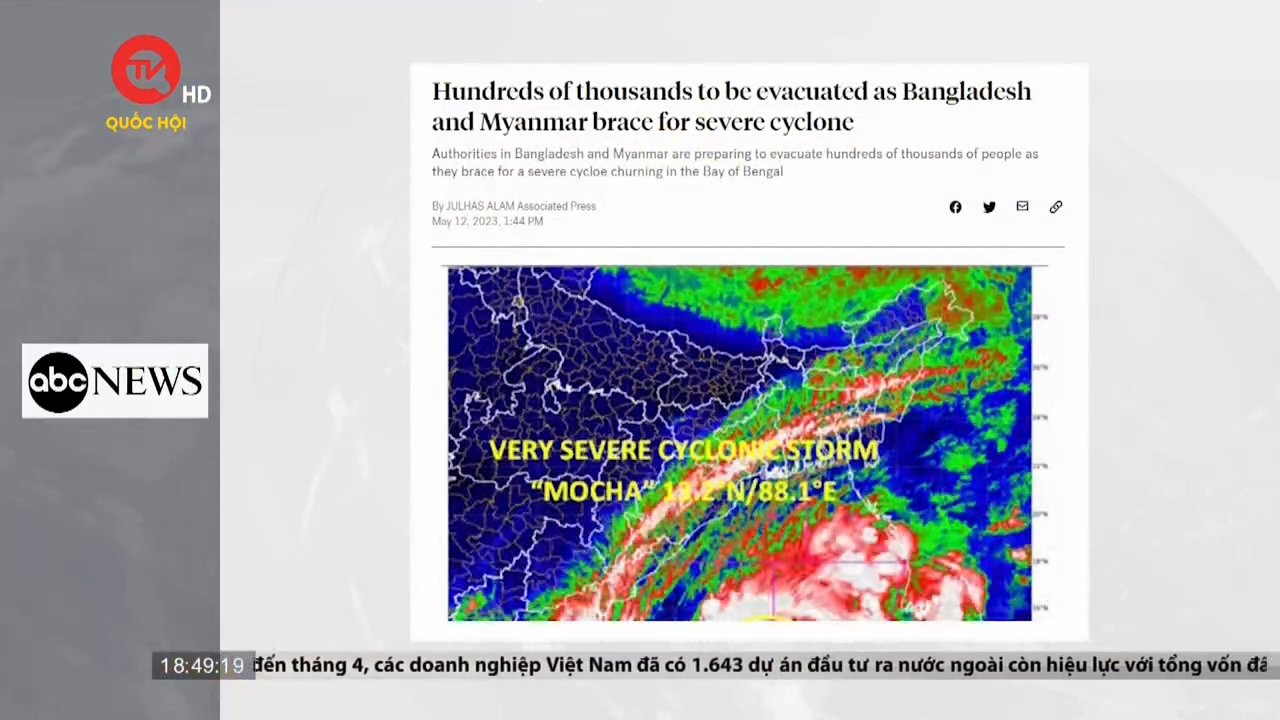 Bangladesh sơ tán người dân vì bão