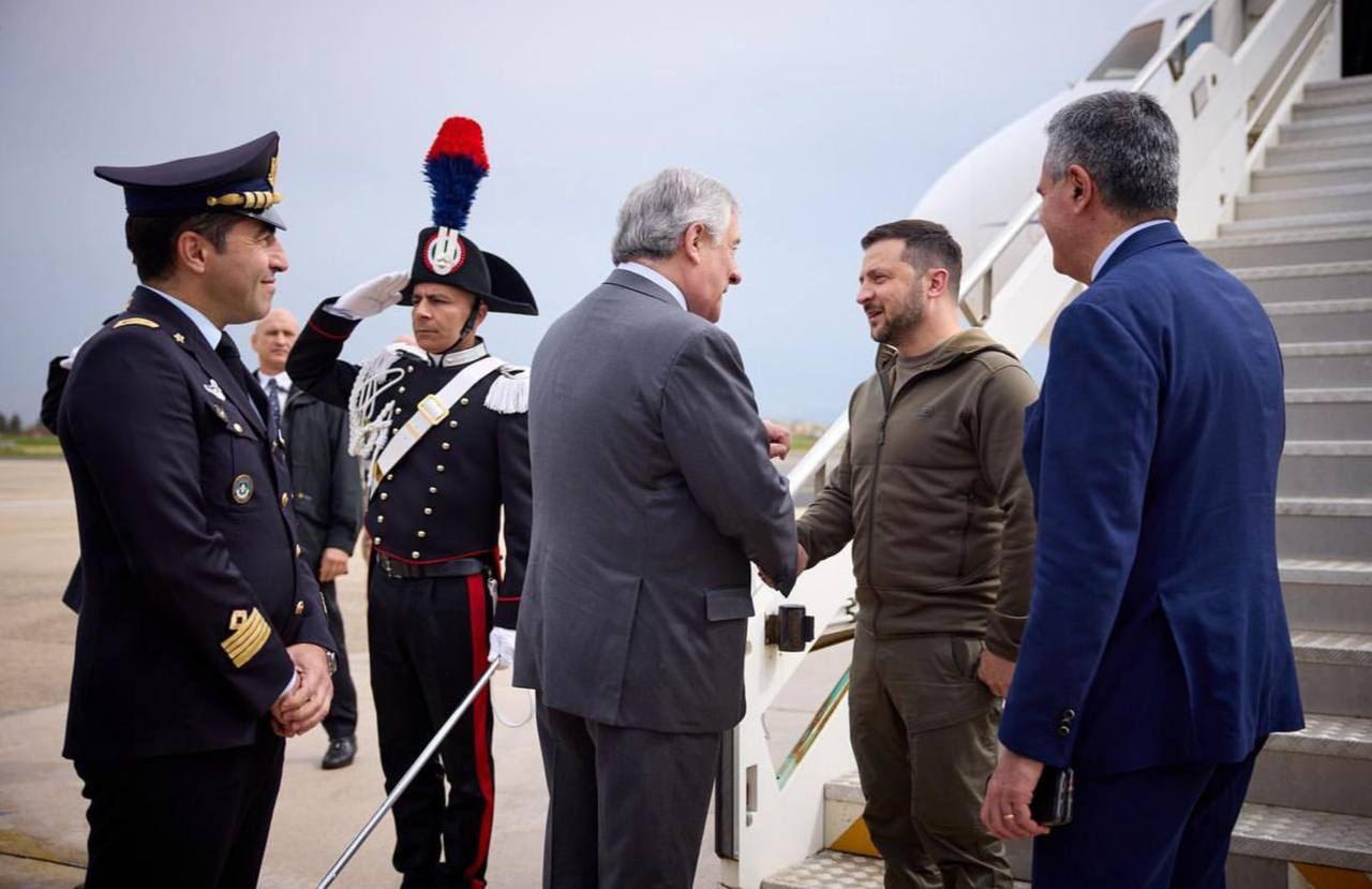 Tổng thống Ukraine Zelensky đến Italy