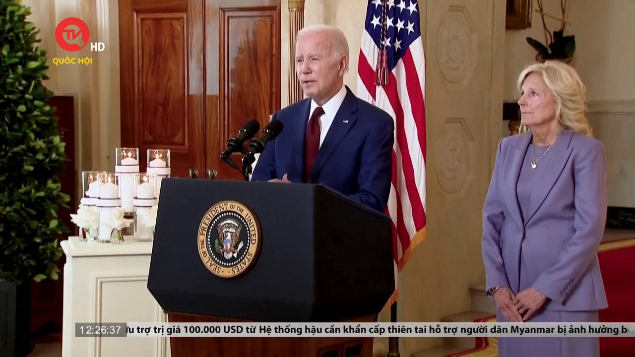 Tổng thống Mỹ Joe Biden kêu gọi cấm vũ khí tấn công
